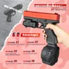 Electric Rechargeable Gel Ball Blaster Pistol with Drum Mag & 3 Fire Modes