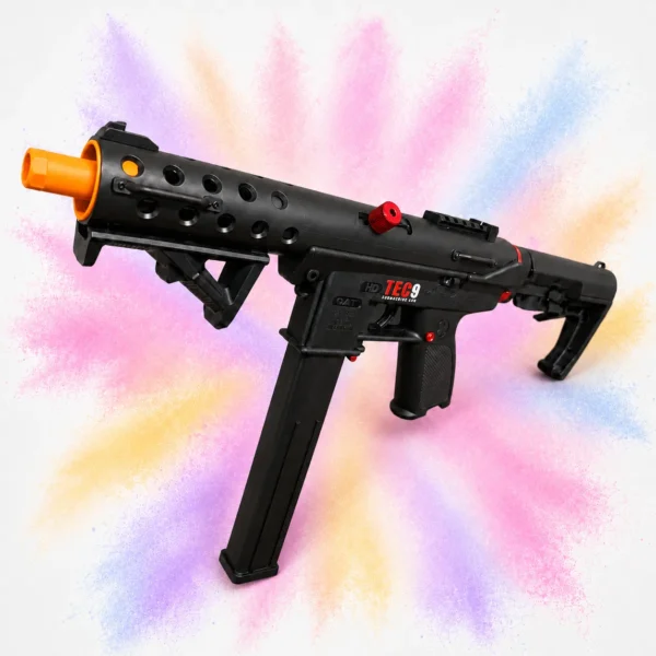 TEC9 Style Electric Gel Ball Blaster Toy with 3 Shooting Modes